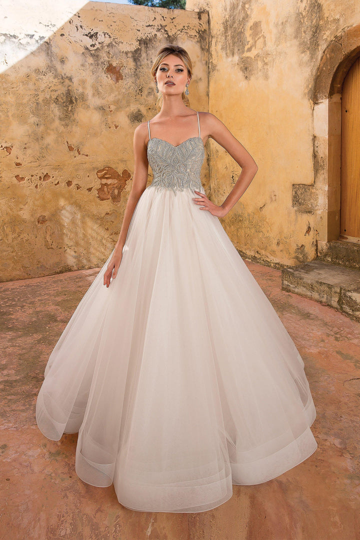 Beaded Bodice Ball Gown by Justin Alexander Style 88062 Size 12
