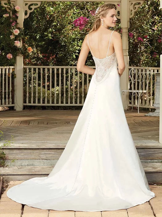 Empire waist duchess satin gown online