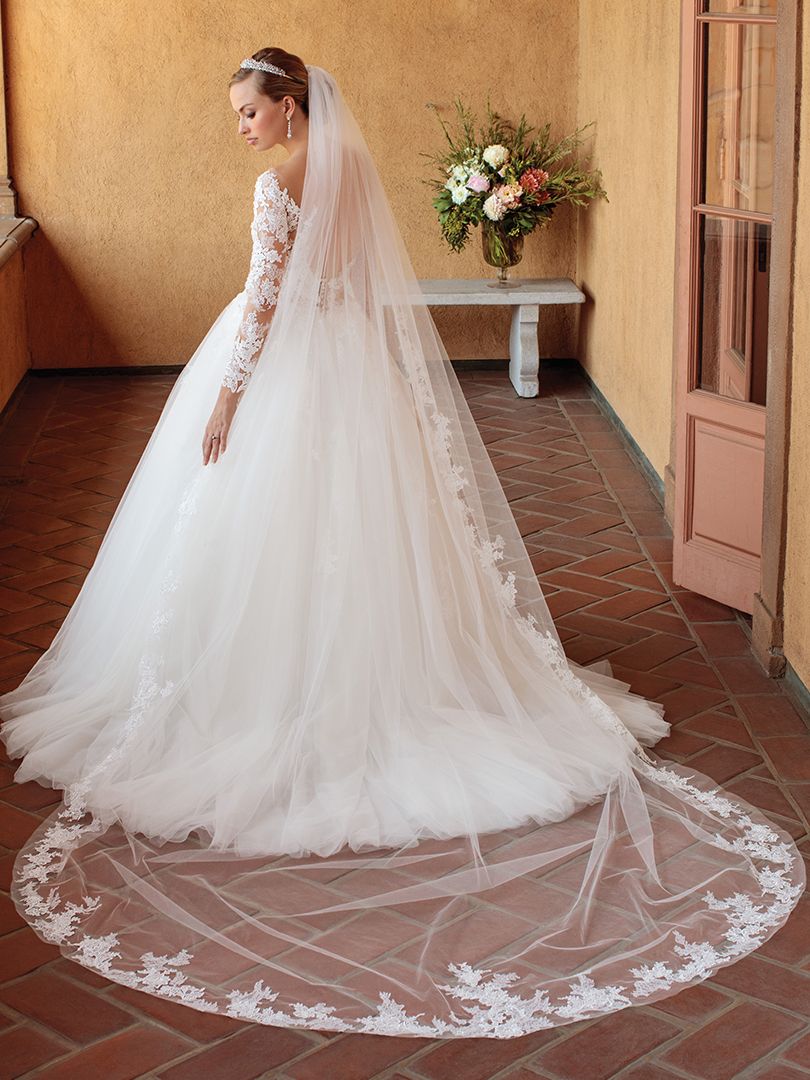 Casablanca Bridal Veil Style 2309V