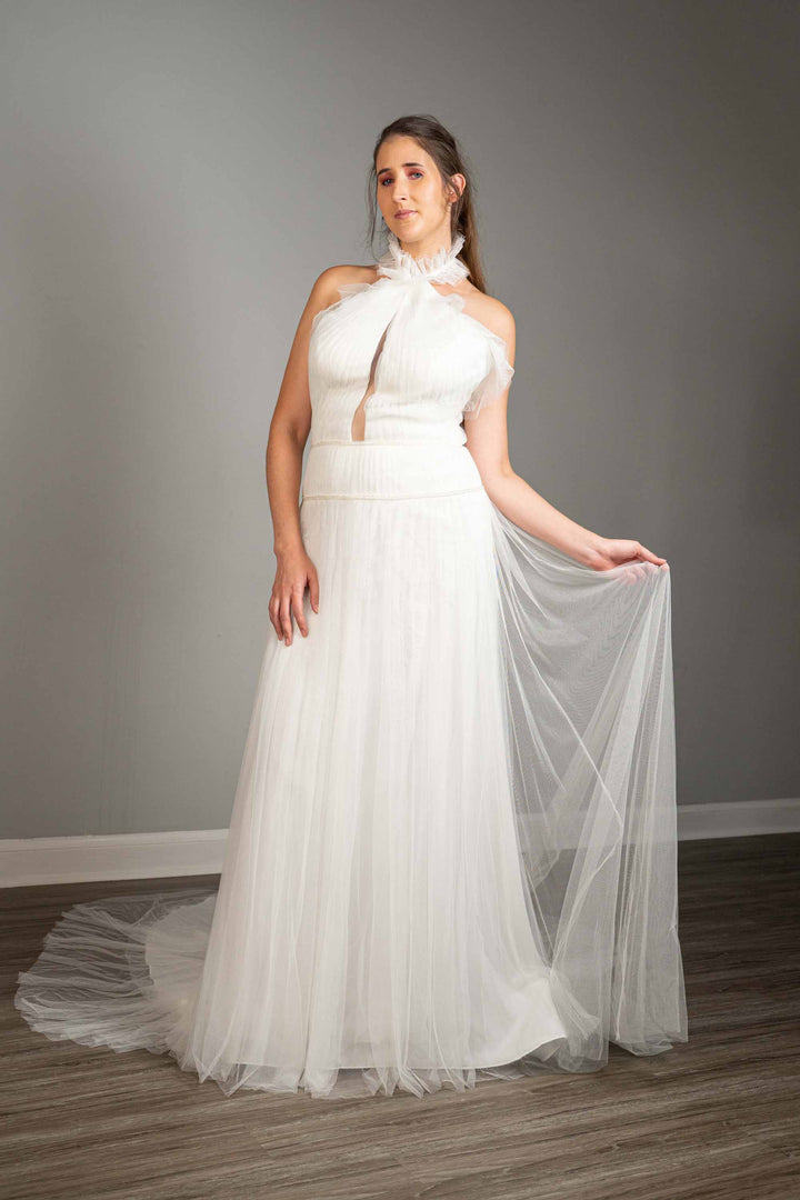 Nicole Sposa English Net Gown Size 12