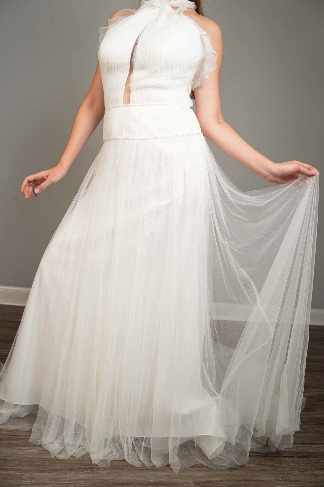 Nicole Sposa English Net Gown Size 12