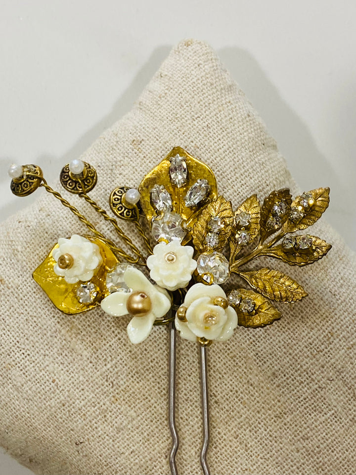 Floral Hairpins by Erin Cole