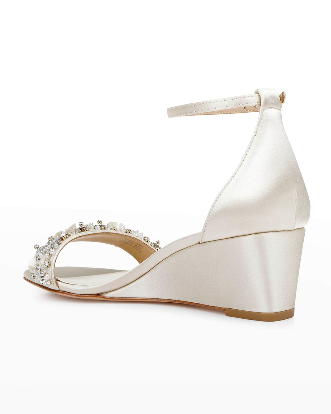 Badgley Mischka TEASHA Wedge Sandal, Ivory